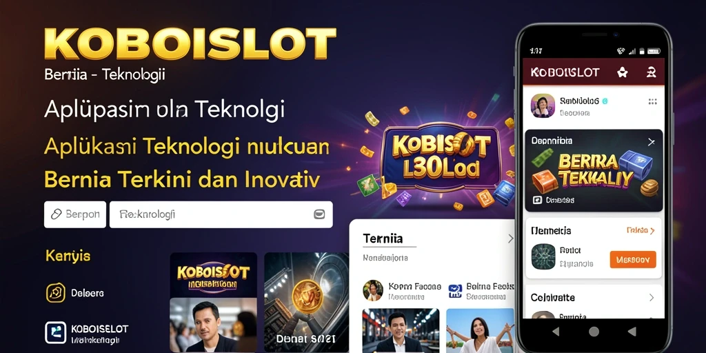 Antarmuka KOBOISLOT yang modern dan menarik.