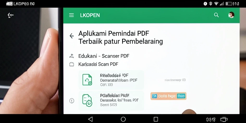 Antarmuka LKOPEN yang sederhana dan mudah digunakan untuk pemindaian PDF.