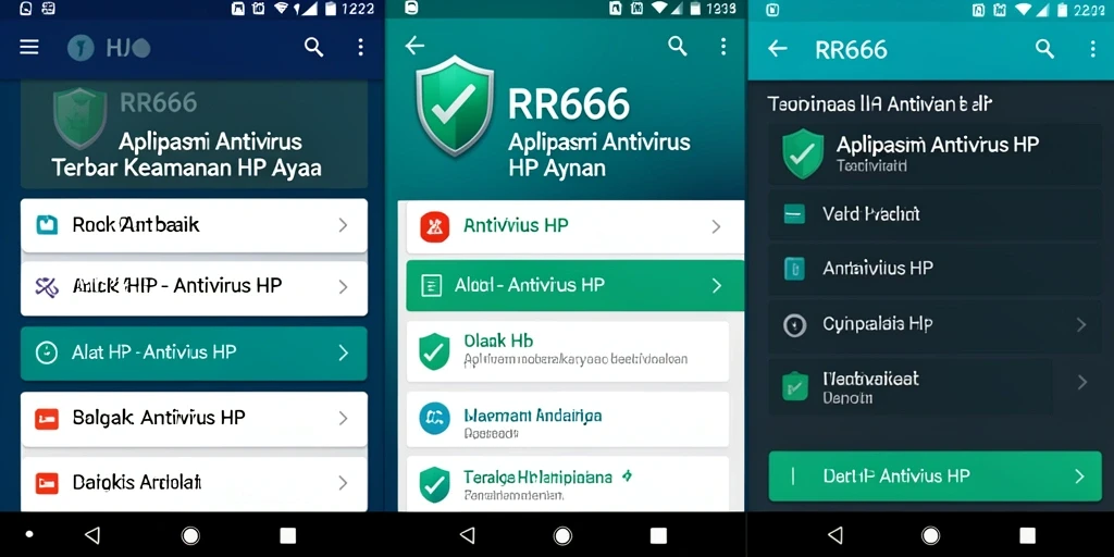 Tampilan antarmuka aplikasi Antivirus RR666 yang intuitif dan menarik.