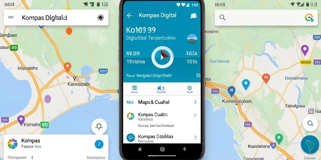 Screenshot antarmuka utama aplikasi Kompas Digital RR89.