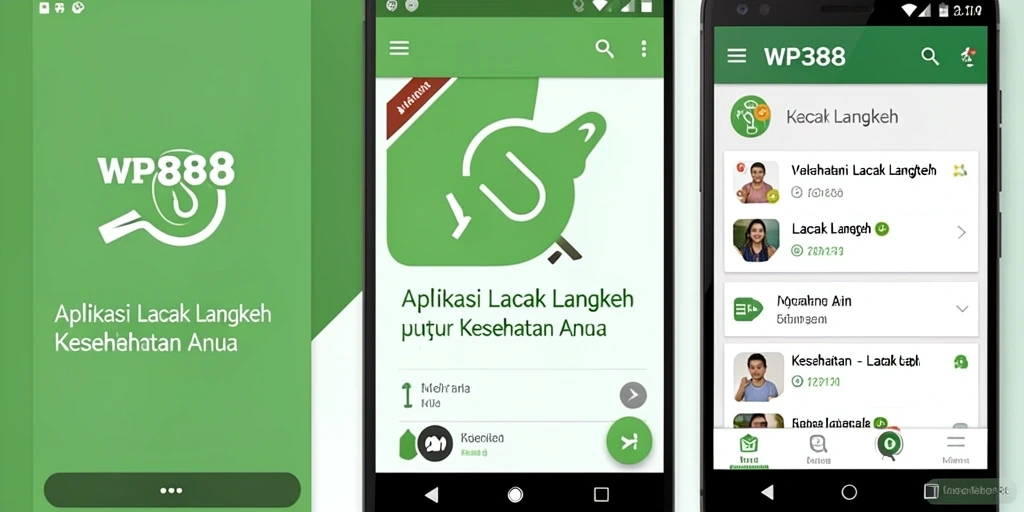Tampilan antarmuka WP888 yang intuitif untuk pelacakan langkah.