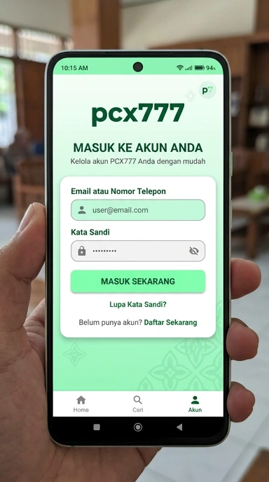Masuk Akun pcx777 untuk Pengguna Android Indonesia